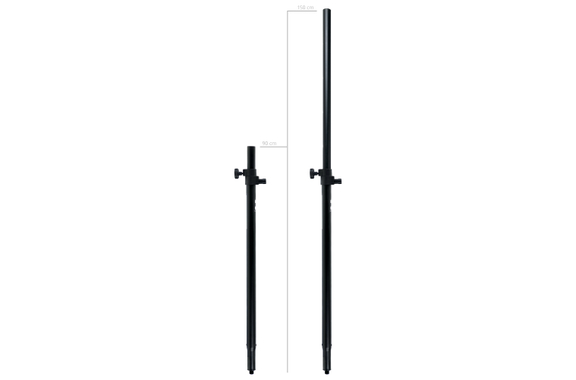 Pronomic luidsprekerstatief 150cm met ronde voet 2x set image 6