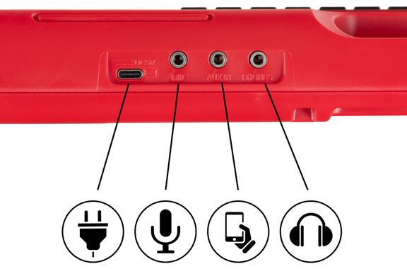 McGrey KK-2501 Teclado Infantil Rojo image 6