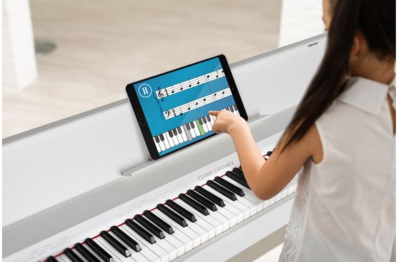 Classic Cantabile DP-S1 WM E-Piano blanco mate image 6