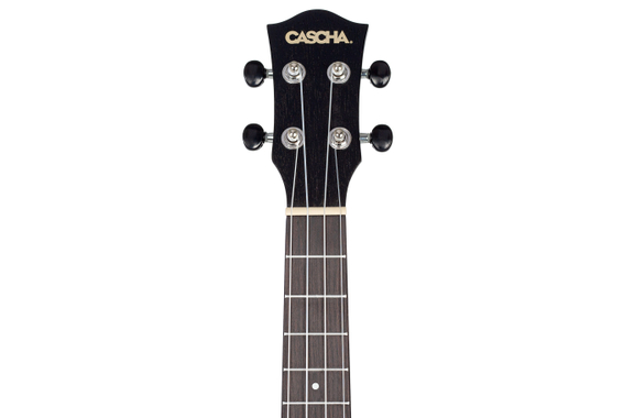 Cascha HH 2305L Premium Mahagoni Tenor Ukulele Set Schwarz Linkshänder image 6