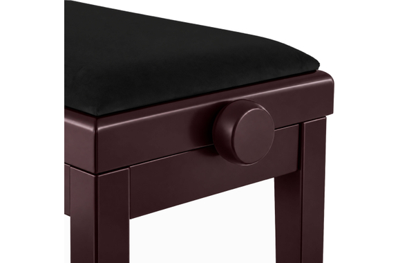 Classic Cantabile Banquette De Piano Modèle A Bois De Rose Velours Noir image 6