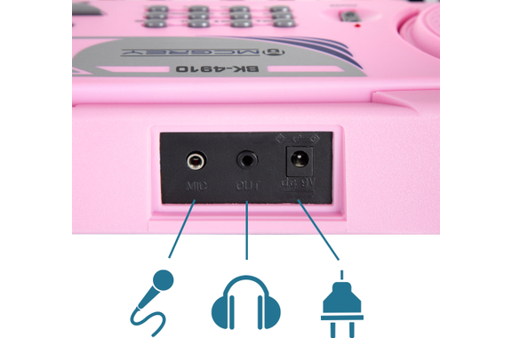 McGrey BK-4910PK Clavier 49 Touches Et Support De Partitions Rose image 6