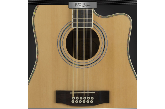 Rocktile WSD12-50C-NT Guitare Folk Naturel image 6