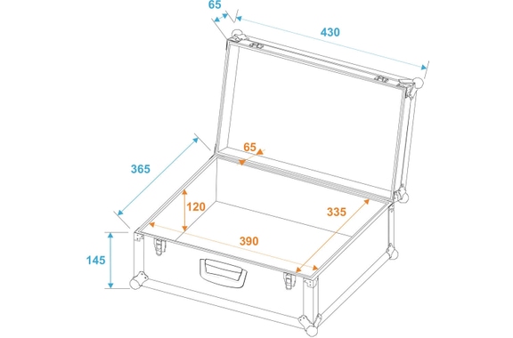 Roadinger valigia-case universale Pick 42x36x18cm image 6
