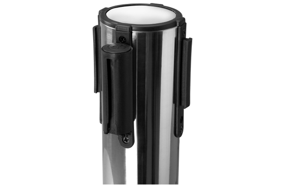 Stagecaptain PLS-200S Absperrständer Personenleitsystem silber Paar Set mit Schilderaufsatz image 6