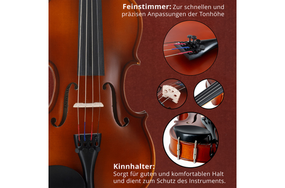 Classic Cantabile Student Violin Set 1/8 image 6