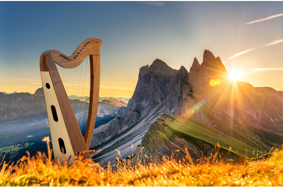 Classic Cantabile H-22 WN harpe celtique 22 cordes Set image 6