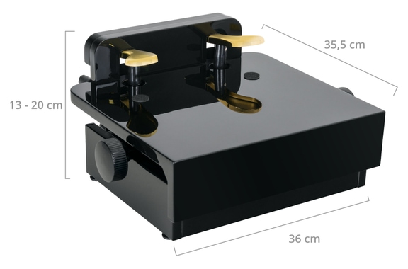 Classic Cantabile Pedalverlängerung Schwarz Hochglanz image 6