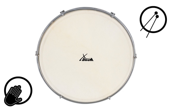 XDrum HTM-10S 10" Handtrommel met Slagstok Set image 6