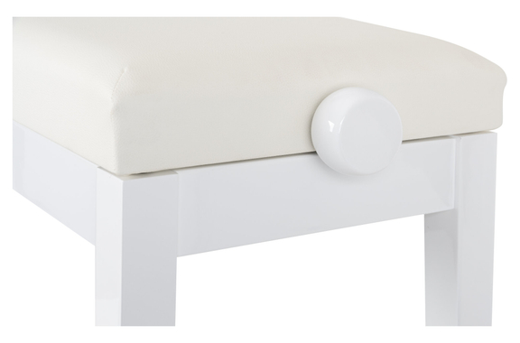 Classic Cantabile Pianobank Model P Wit Hoogglans image 6