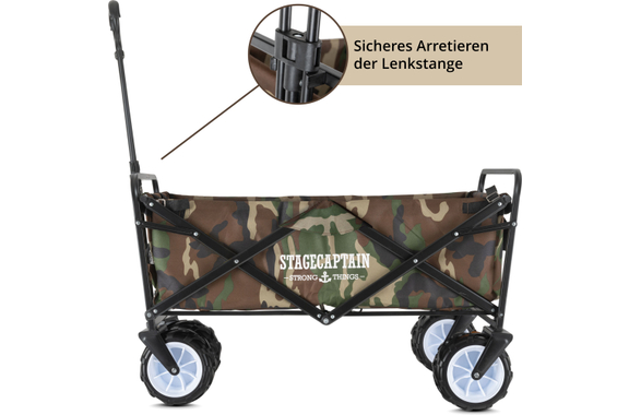 Stagecaptain BW-907 CA Bollycart Bollerwagen ohne Dach Camouflage image 6
