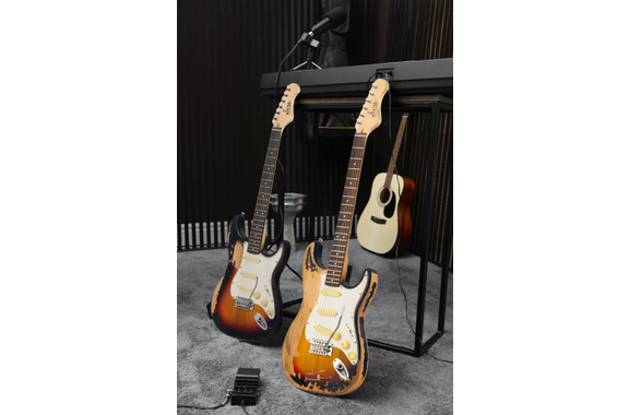 Rocktile Vinstage ST-BBHSB E-Gitarre Sunburst image 6