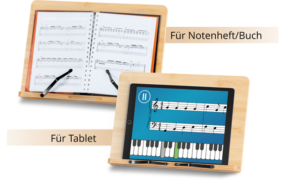 Classic Cantabile Tischnotenpult Bambus klein image 6