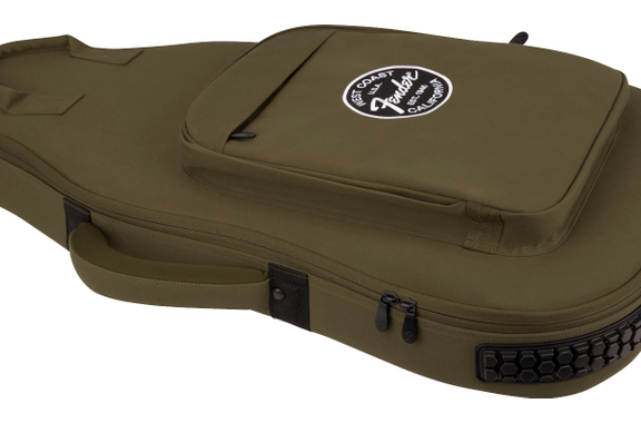 Fender Troubadour Electric Guitar Gig Bag Olive image 6