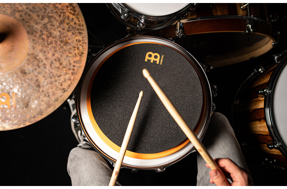 Meinl MMP12OR Marshmallow Practice Pad 12" Orange Sticks Set image 6