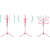 Classic Cantabile 100 Leggio Medium Rosa Set da 3 thumbnail 7