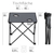 Stagecaptain CS-4547 GY Campingtisch-Set klein Grau thumbnail 7
