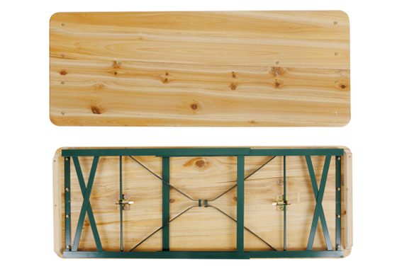 Stagecaptain BBT-119 Hirschgarten Bierzelttisch 119 cm Natur  - Retoure (Zustand: gut) image 7
