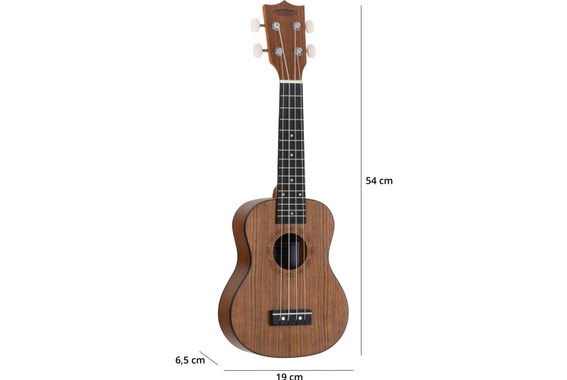Classic Cantabile Sopran Ukulele Walnuss Set inkl. Ukulelenschule image 7