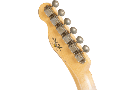 Fender Custom Shop Limited Edition '50s "Cocked Wah" Pine Esquire Super Heavy Relic Aged Cimarron Red image 7