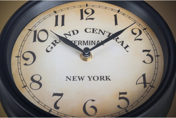 Stagecaptain BHU-3334 BK Petite Horloge De Gare Avec Support Mural Noir image 7