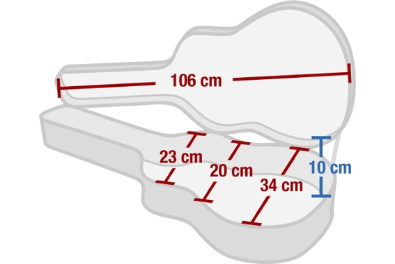 Custodia Rocktile per Chitarra Double Cut Style image 7