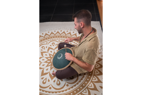 Meinl Sonic Energy OSTD3DGE Tongue Drum 16" Vert Foncé Fa Majeur image 7