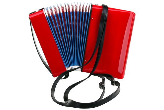 Classic Cantabile Bambino Kinder-Akkordeon Set, Rood, 8 Bassen image 7