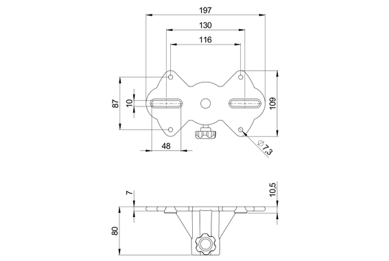 Pronomic WSM-2 Support Mural Pour Enceintes Paire Avec Jeu De Flasques image 7