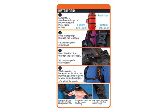 Protec BP-Strap Ensemble Sac À Dos image 7