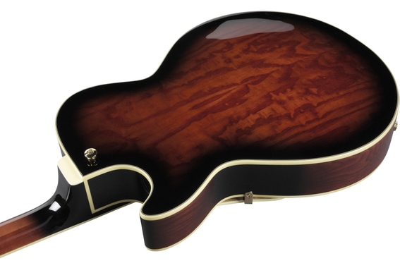 Ibanez AG95QA-DBS Dark Brown Sunburst image 7