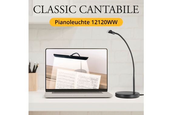 Classic Cantabile 12120WW SM Pianoleuchte Easy Schwarz  - Retoure (Zustand: sehr gut) image 7