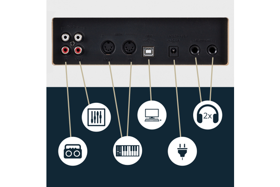 Classic Cantabile DP-230 WM E-Piano weiß matt  - Retoure (Zustand: sehr gut) image 7