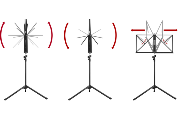 Classic Cantabile 100 Leggio Medium Nero Set da 10 image 7