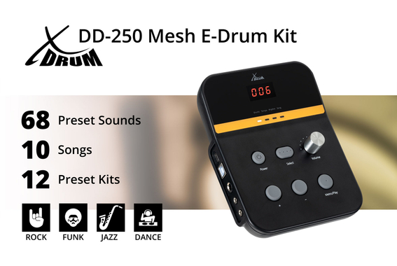 XDrum DD-250 E-Drum Kit Set image 7