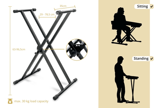 Yamaha P-225B Stagepiano Schwarz Set image 7