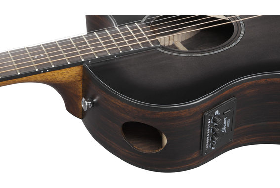 Ibanez AAM70CE-TBN Transparent Charcoal Burst image 7