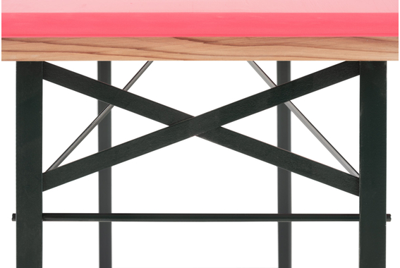 Stagecaptain Hirschgarten Bierzeltgarnitur für Balkon 117 cm Pink  - Retoure (Zustand: gut) image 7