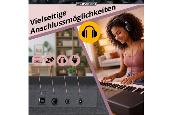 FunKey 61 MKII Keyboard schwarz  - Retoure (Zustand: sehr gut) image 7
