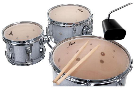 XDrum Club SP Percussion Kit Silver Sparkle  - Retoure (Zustand: sehr gut) image 7