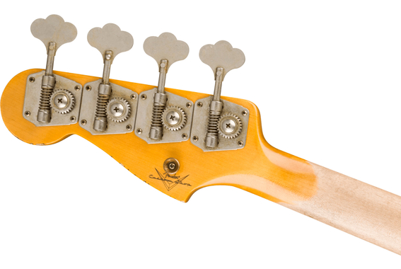 Fender 1960 Precision Bass Relic Super Faded Aged Charcoal Frost Metallic image 7