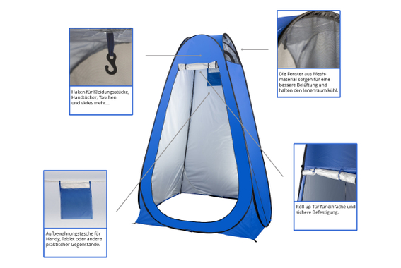 Stagecaptain TZ-190 MKII Quixie Tenda Toilette Pop-up image 7