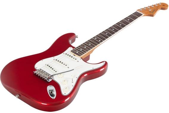 Fender Limited Edition Roasted '65 Strat DLX Closet Classic Aged Candy Apple Red image 7