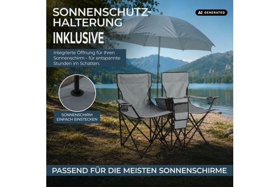 Stagecaptain CS-1485 Doppelsitzer Campingstuhl image 7