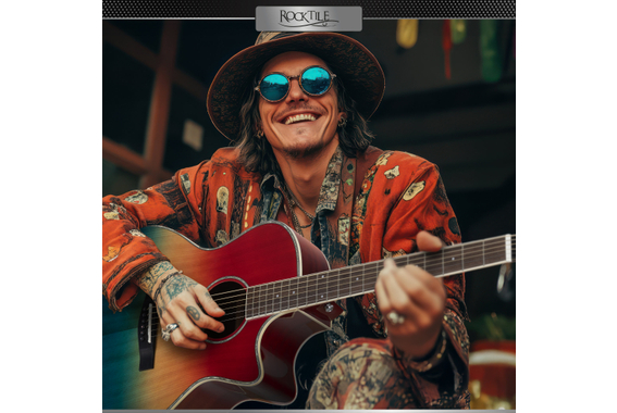 Rocktile WSC-150C-RBW Westerngitaar Rainbow image 7