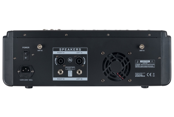 Pronomic Powermake 800 Powermixer met Draadloze Microfoons image 7