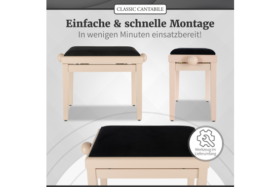 Classic Cantabile Pianobank LA Matt  - Retoure (Zustand: gut) image 7