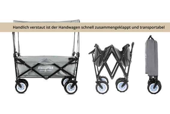 Stagecaptain Bollycart-907D GY Carretto Pieghevole con Tetto image 7