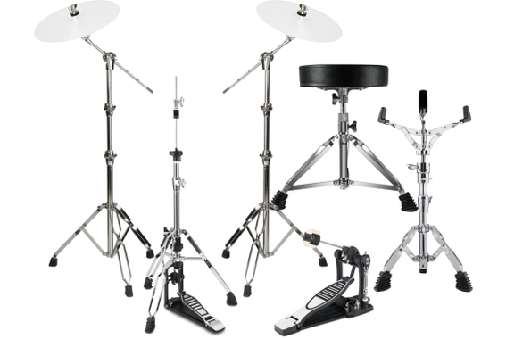 Tama CL52KRS-PGHP Superstar Classic Drumkit Gloss Sapphire Lacebark Pine + XDrum Hardware Ensemble image 7