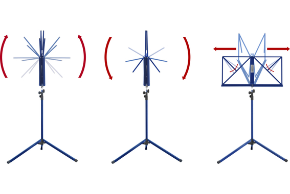 Classic Cantabile 100 Pupitre Medium Bleu Lot de 10 image 7